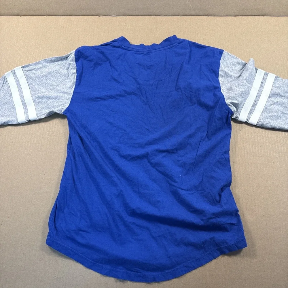 Atlanta Braves Mitchell Ness Cooperstown 3/4 Sleeve Henley Shirt Large - Picture 8 of 8